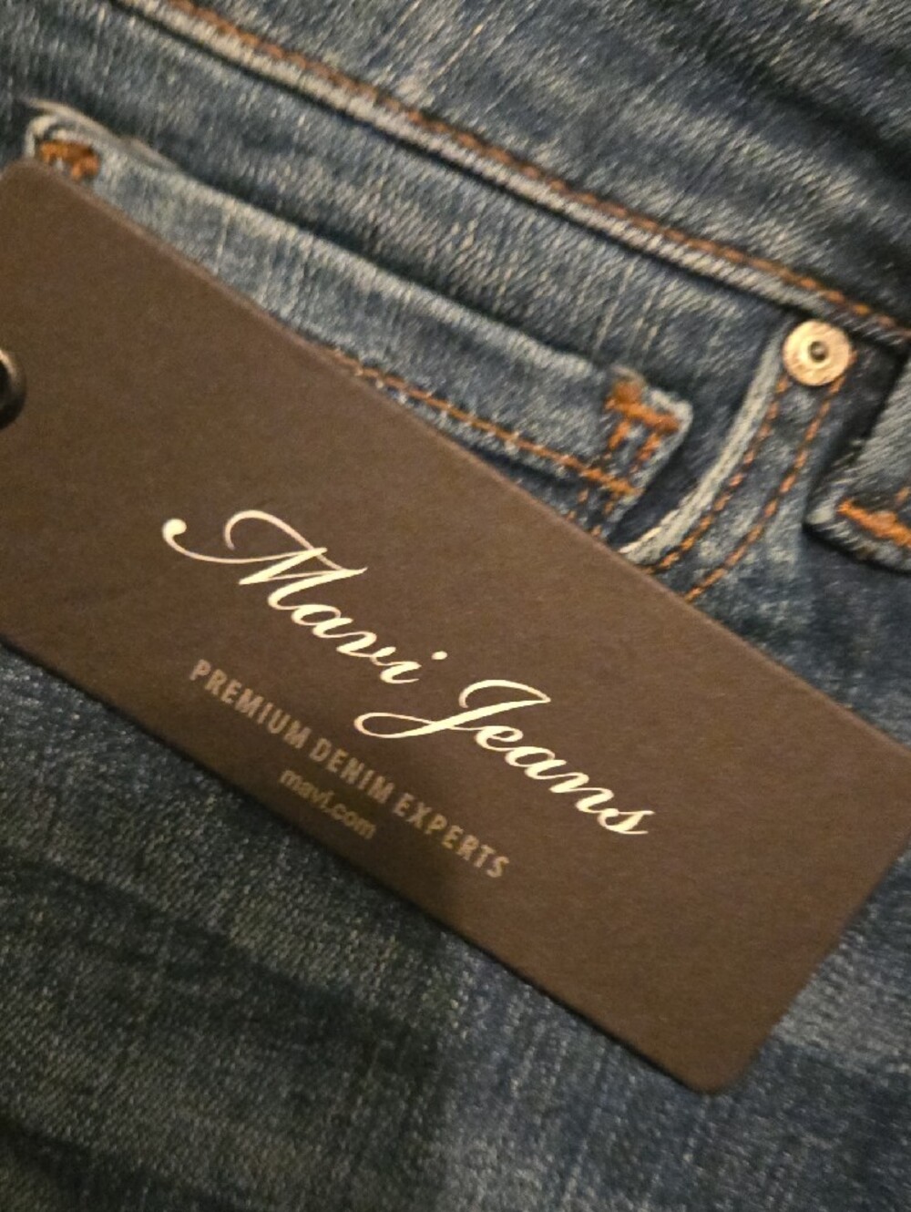 Mavi Medium Blue Rolled Cuff Denim Bermuda Shorts - Picture 3 of 10